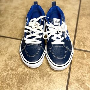 Vans Kids Navy and White Sneakers